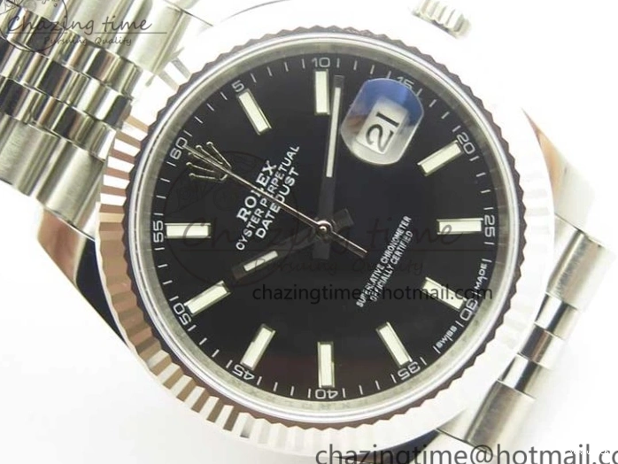 version Stick REF Black Best DateJust New Dial 126334 Edition 1:1 A3235 on Bracelet Markers Jubilee SS 0326